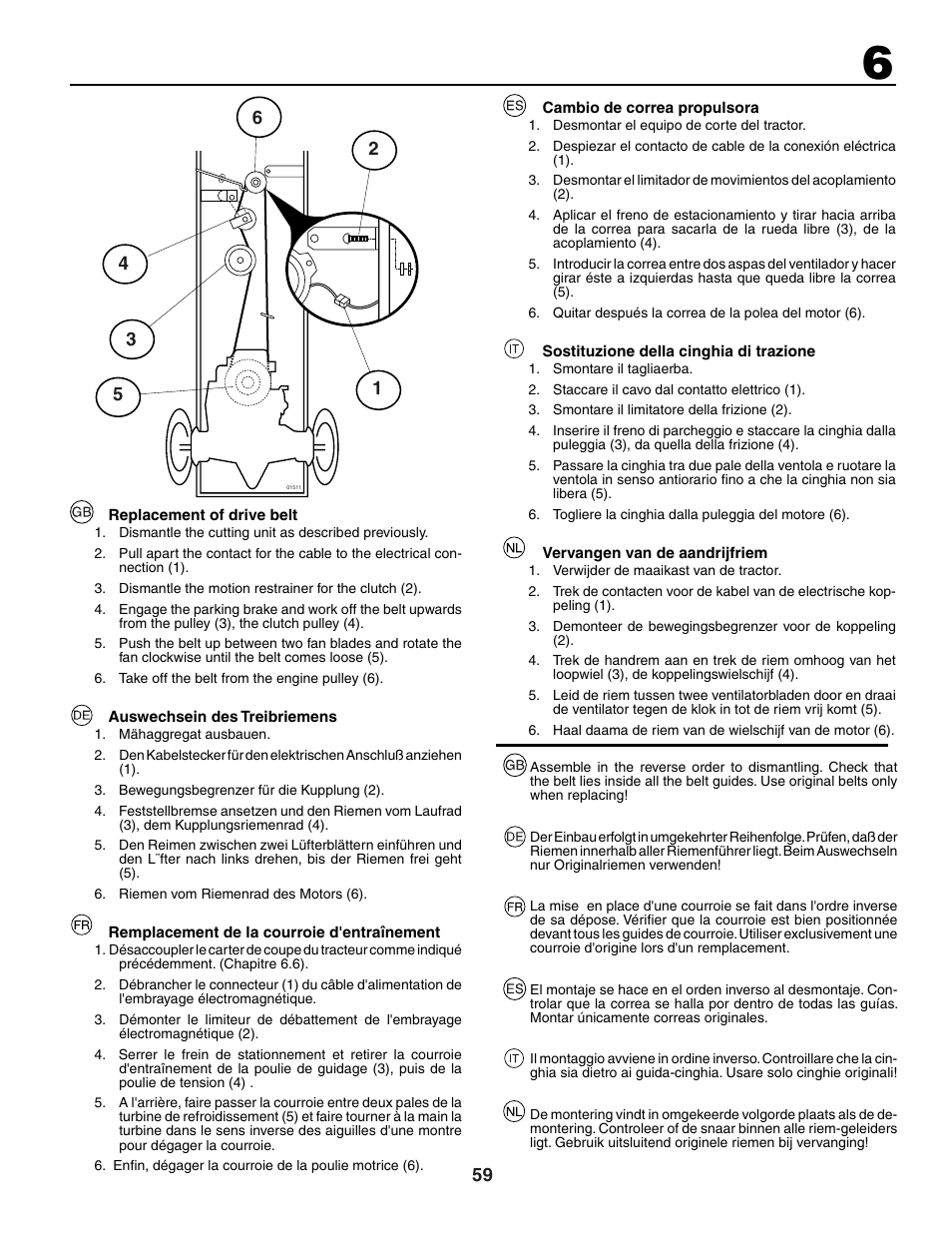 Jonsered LT2118A User Manual | Page 59 / 68