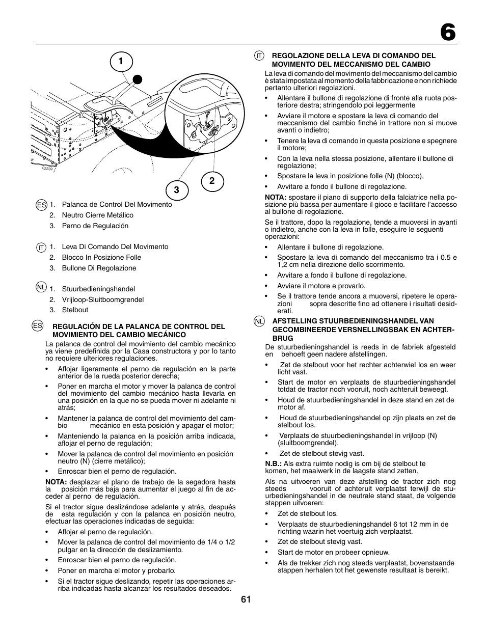 Jonsered LT2118A User Manual | Page 61 / 68