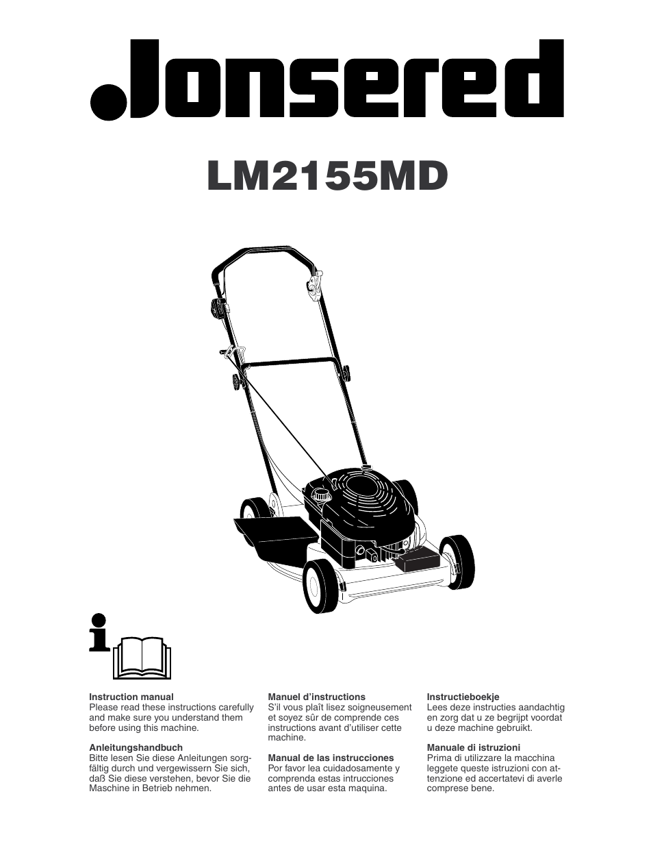 Jonsered LM2155MD User Manual | 20 pages