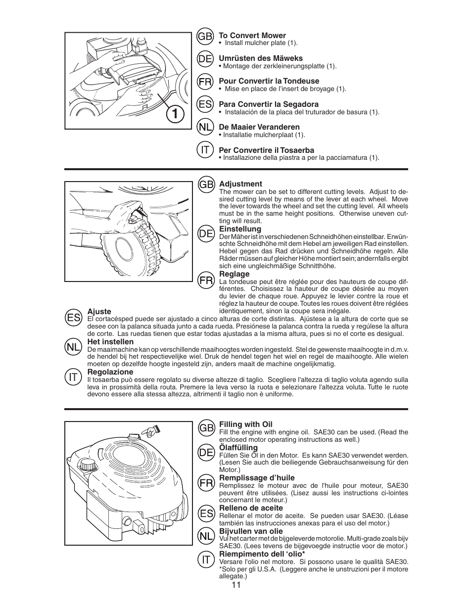 Jonsered LM2155MD User Manual | Page 11 / 20