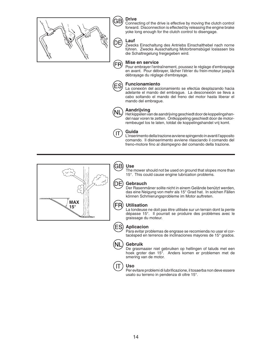 Jonsered LM2155MD User Manual | Page 14 / 20