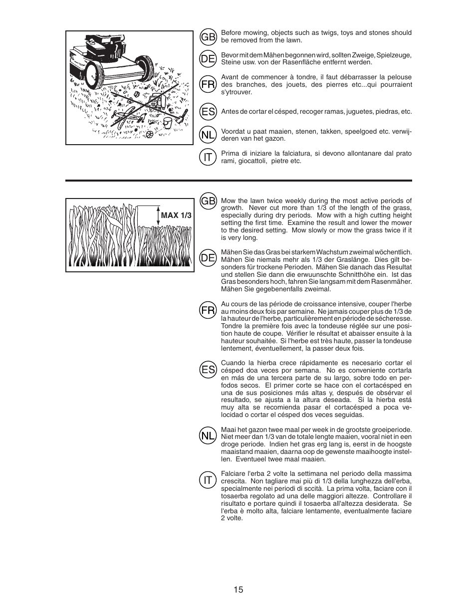 Jonsered LM2155MD User Manual | Page 15 / 20