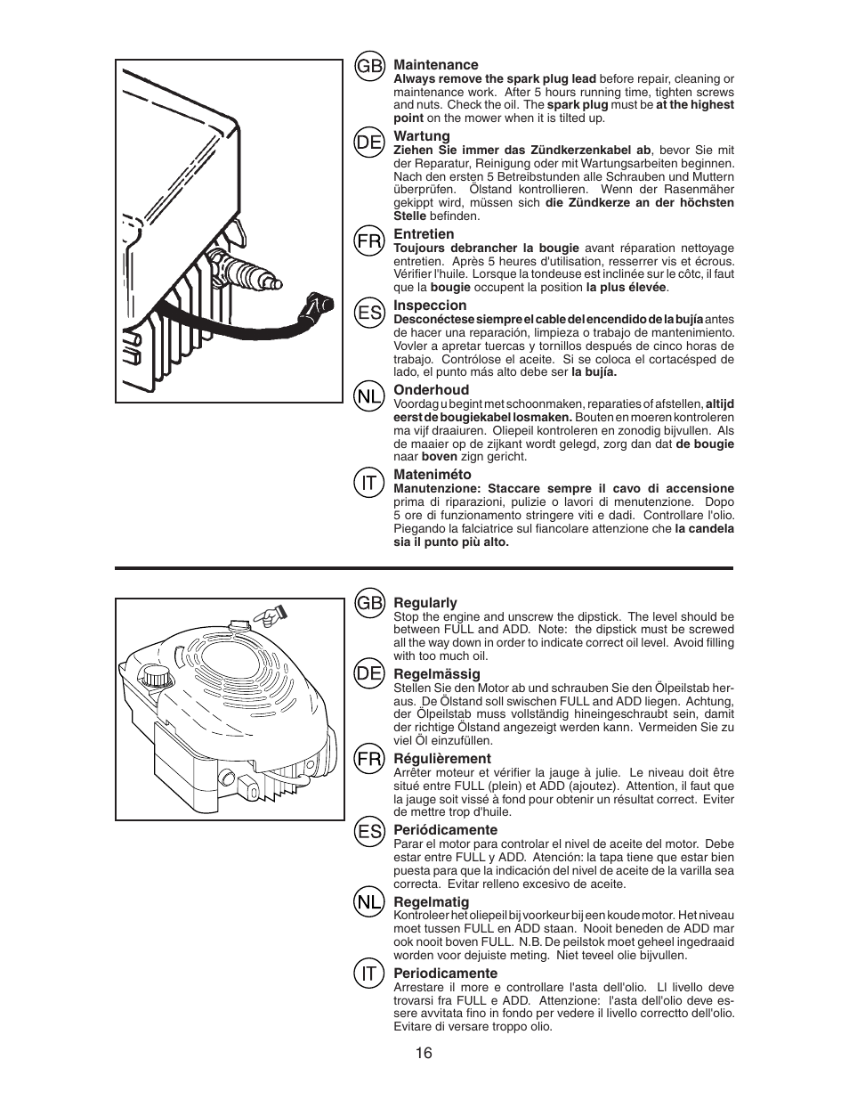 Jonsered LM2155MD User Manual | Page 16 / 20