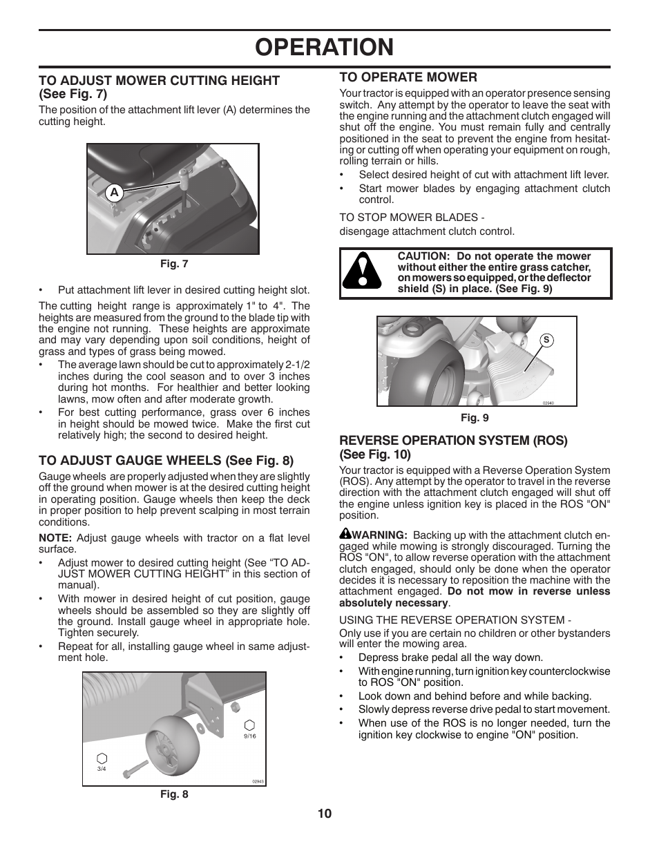 Operation | Jonsered LT2226 A2 User Manual | Page 10 / 28