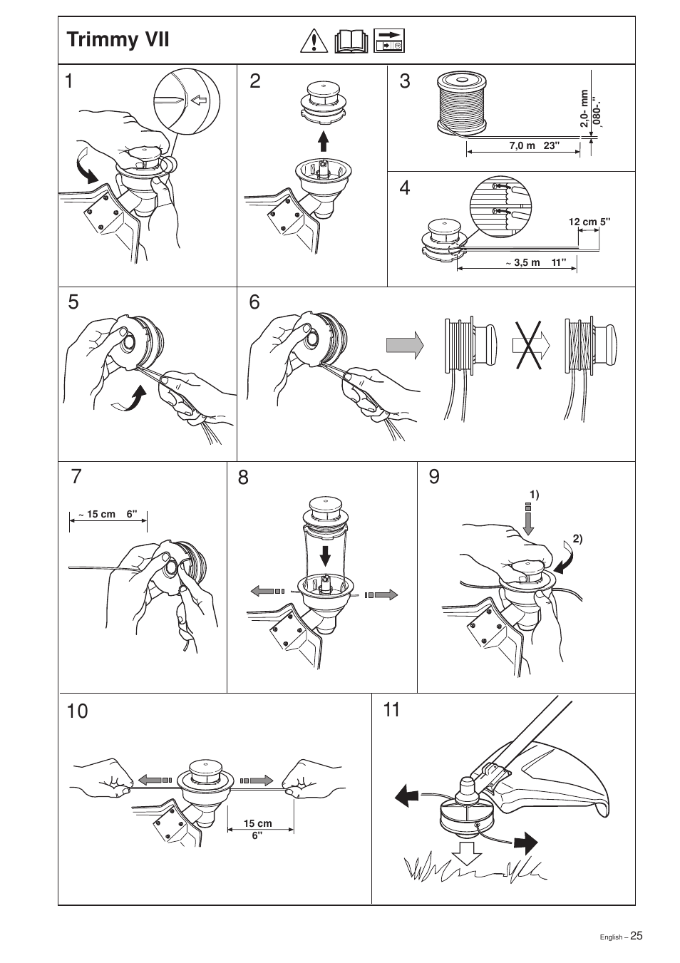 Trimmy vii | Jonsered GT2125L User Manual | Page 25 / 28