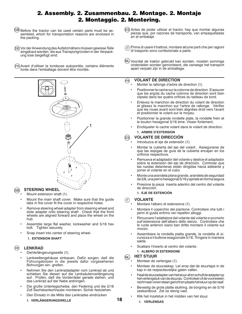 Jonsered CE LT2216 User Manual | Page 18 / 76