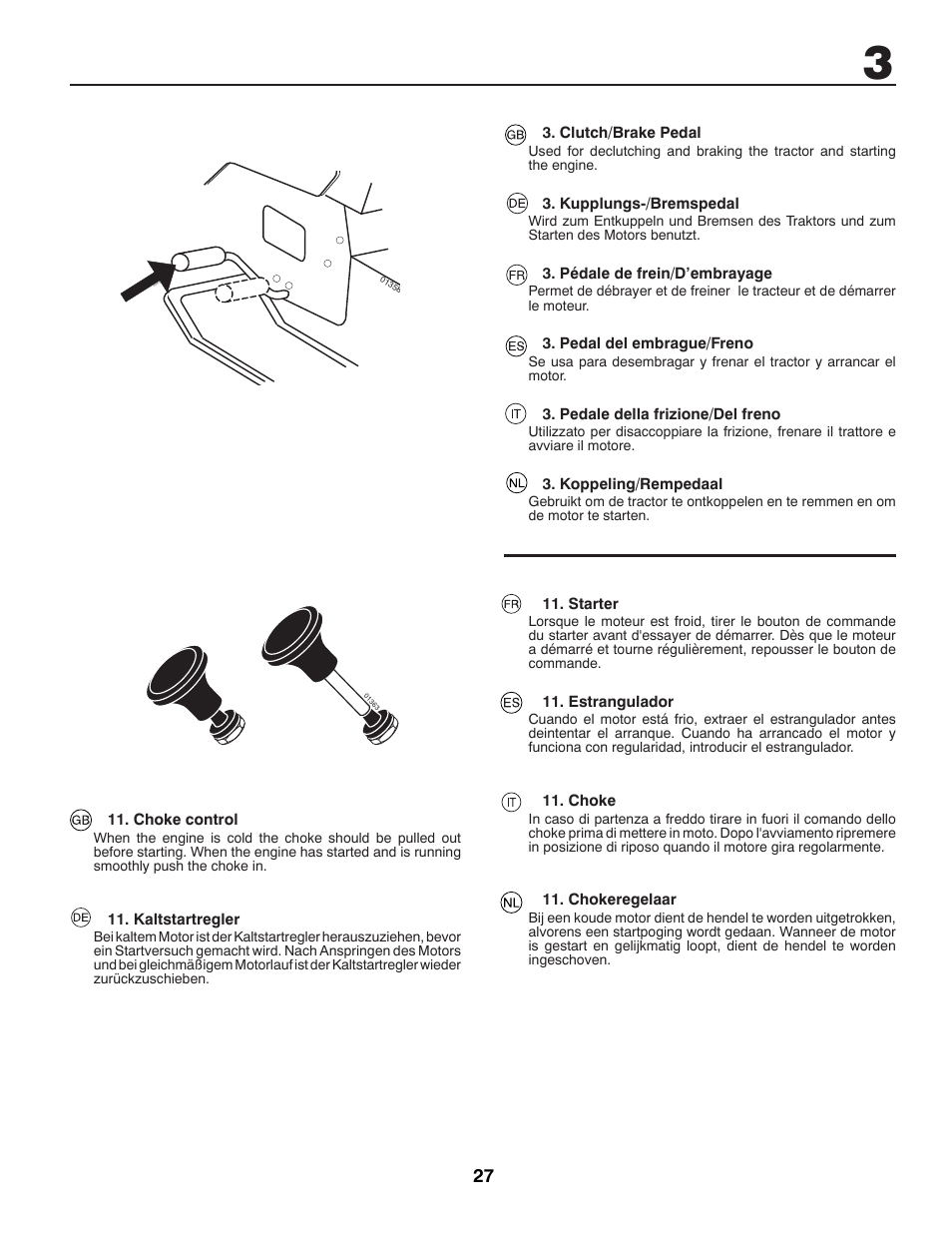 Jonsered CE LT2216 User Manual | Page 27 / 76