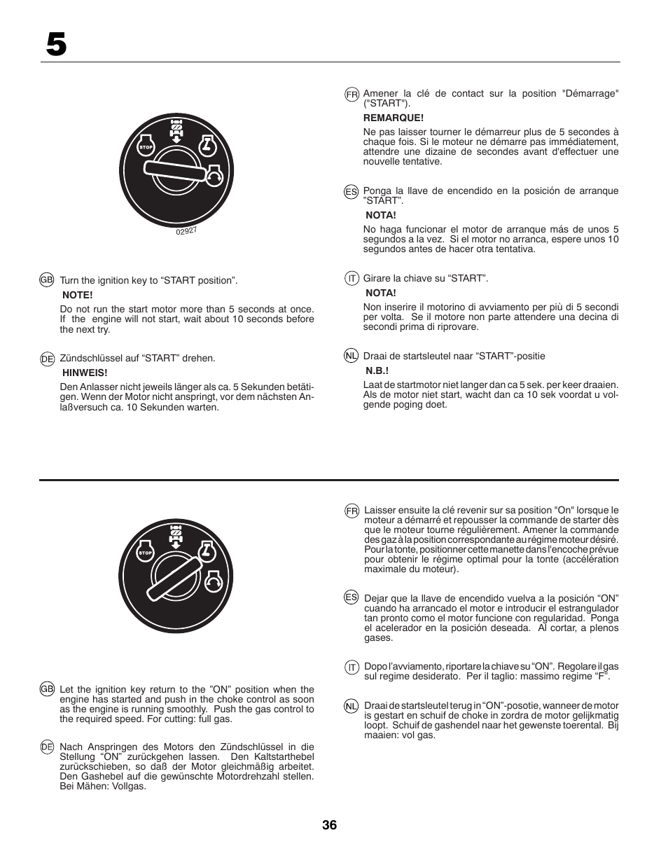 Jonsered CE LT2216 User Manual | Page 36 / 76