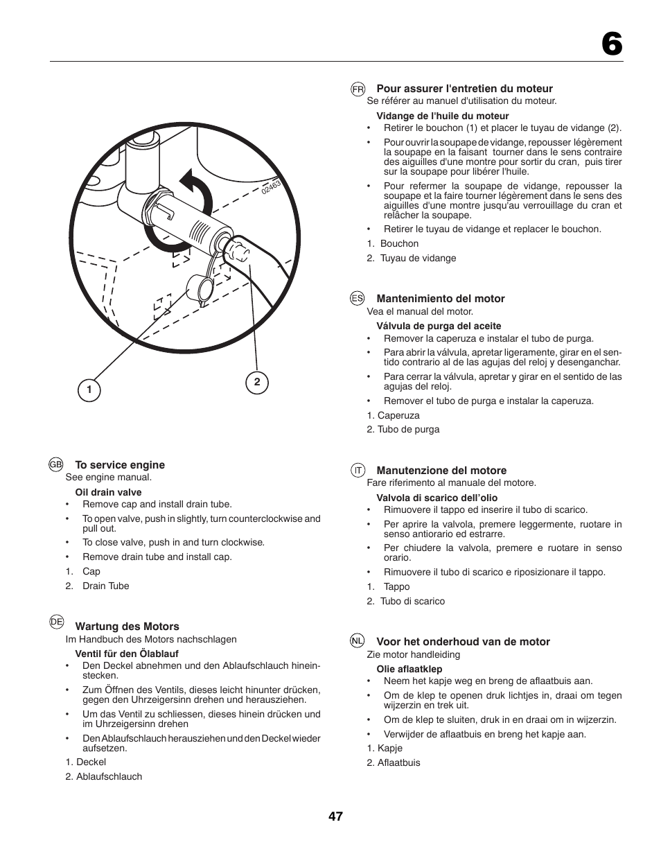 Jonsered CE LT2216 User Manual | Page 47 / 76