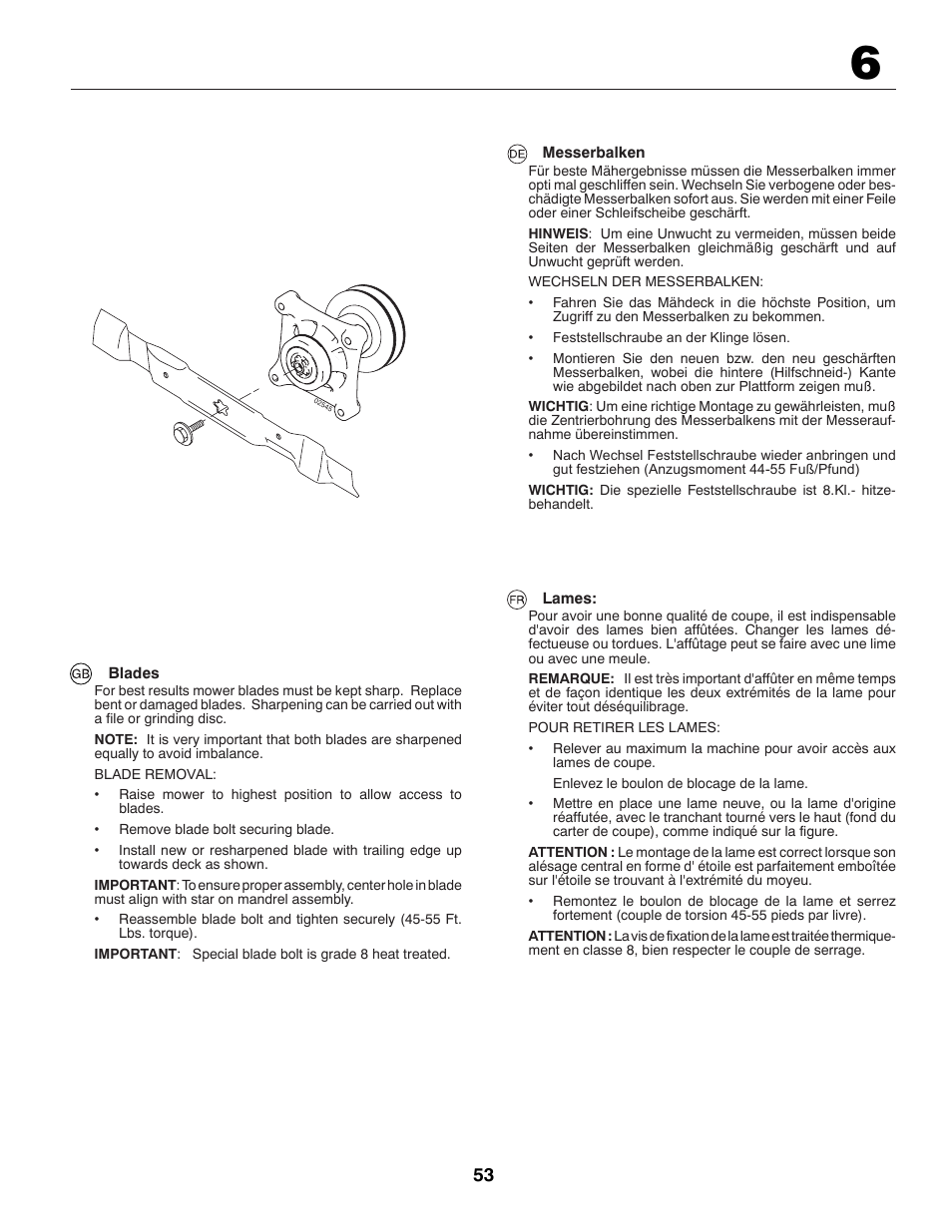 Jonsered CE LT2216 User Manual | Page 53 / 76