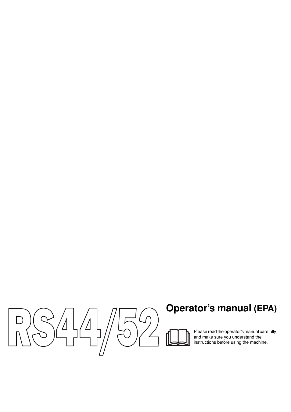 Jonsered RS44/52 User Manual | 36 pages