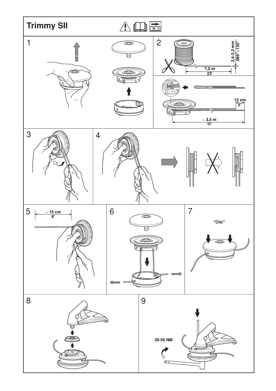 Trimmy sii | Jonsered RS44/52 User Manual | Page 30 / 36