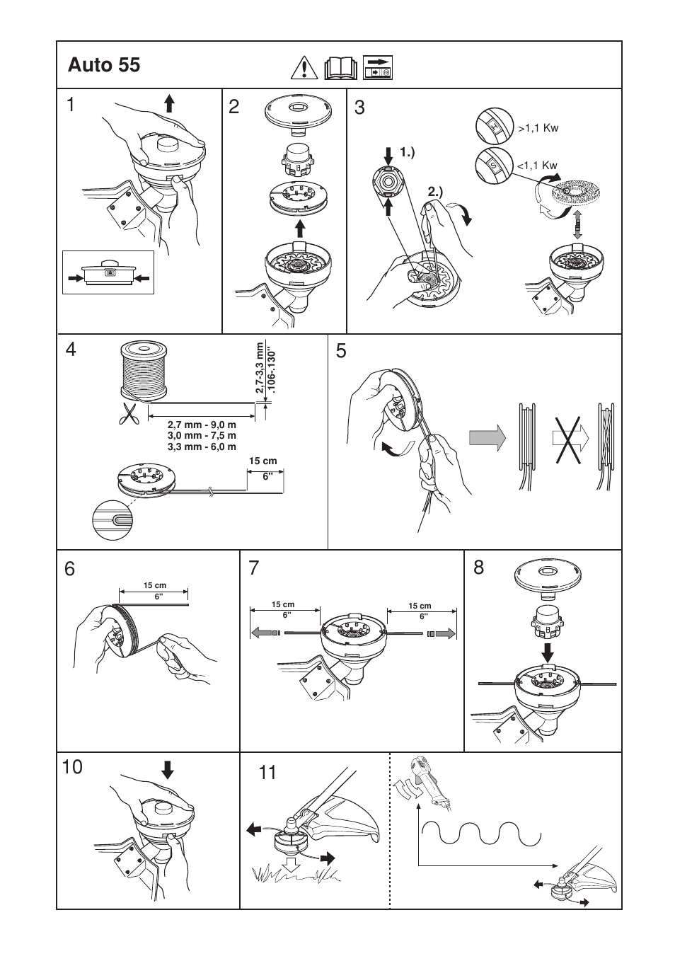 48 auto 55 | Jonsered RS44/52 User Manual | Page 32 / 36