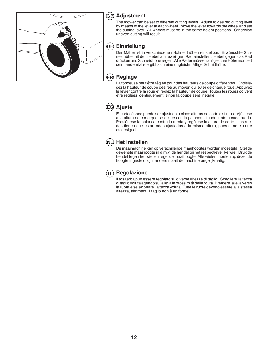 Jonsered LM2150SM User Manual | Page 12 / 20