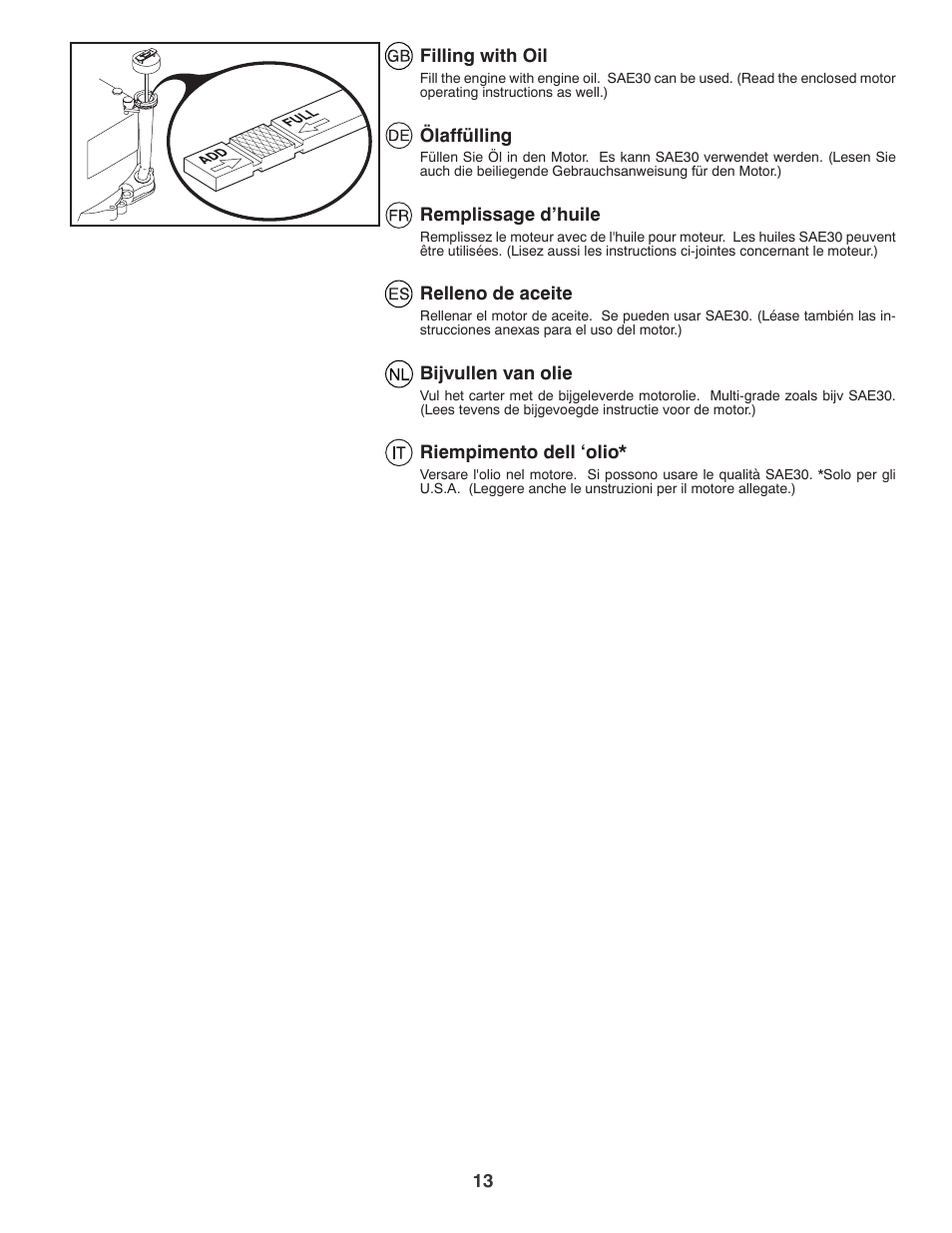 Jonsered LM2150SM User Manual | Page 13 / 20