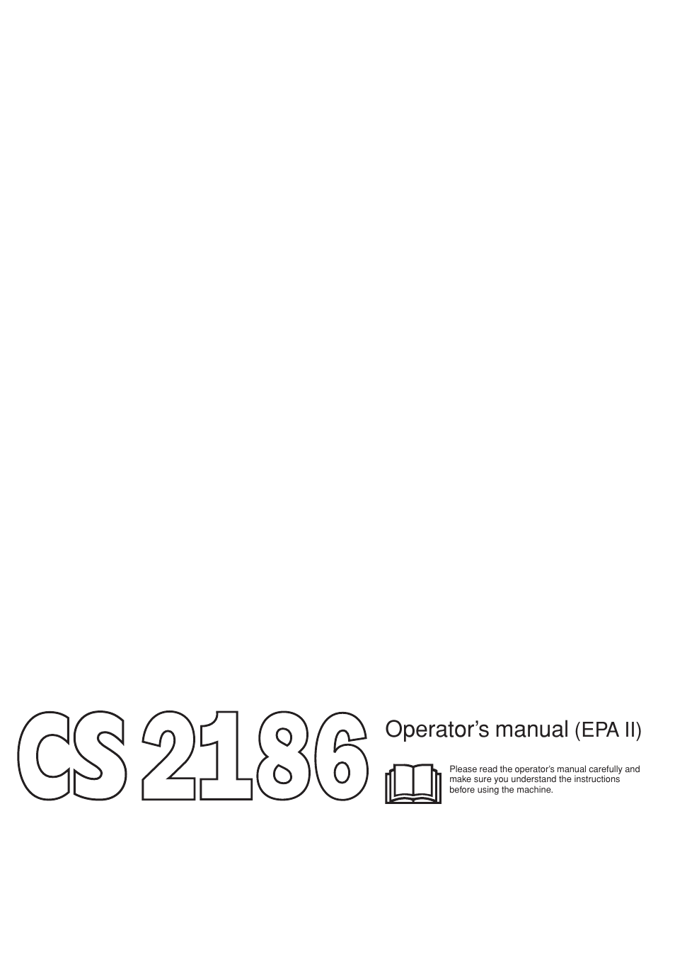 Jonsered CS 2186 User Manual | 44 pages