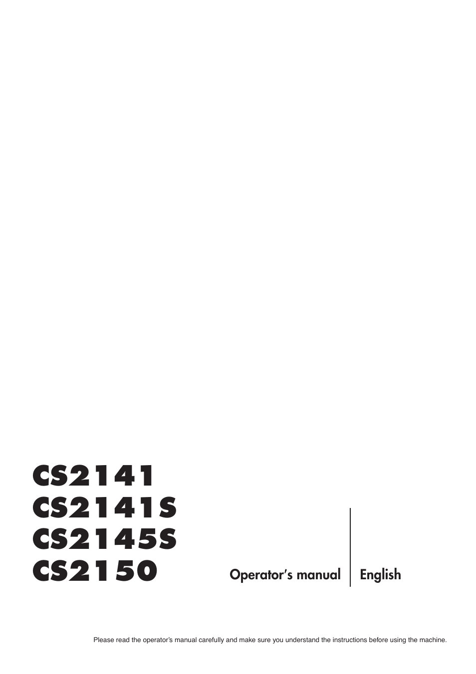 Jonsered CS 2145S User Manual | 44 pages