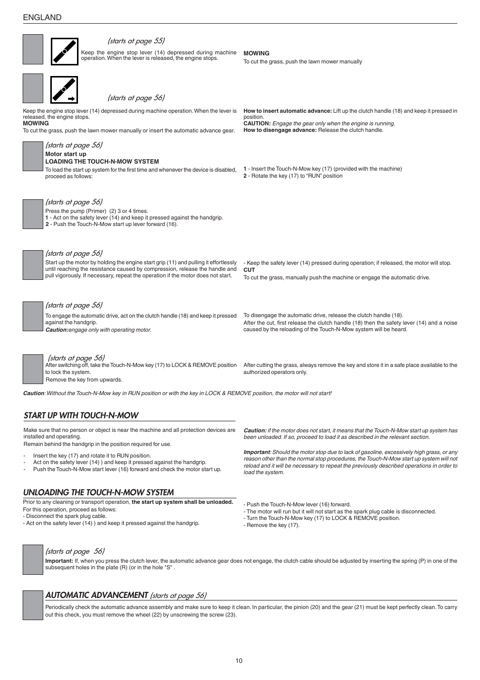 Jonsered LM2147CMD AUTO START User Manual | Page 11 / 61