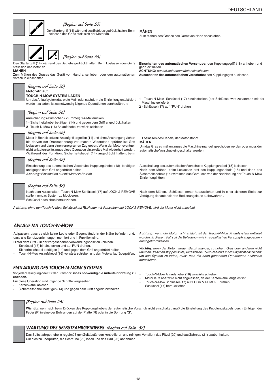 Jonsered LM2147CMD AUTO START User Manual | Page 14 / 61