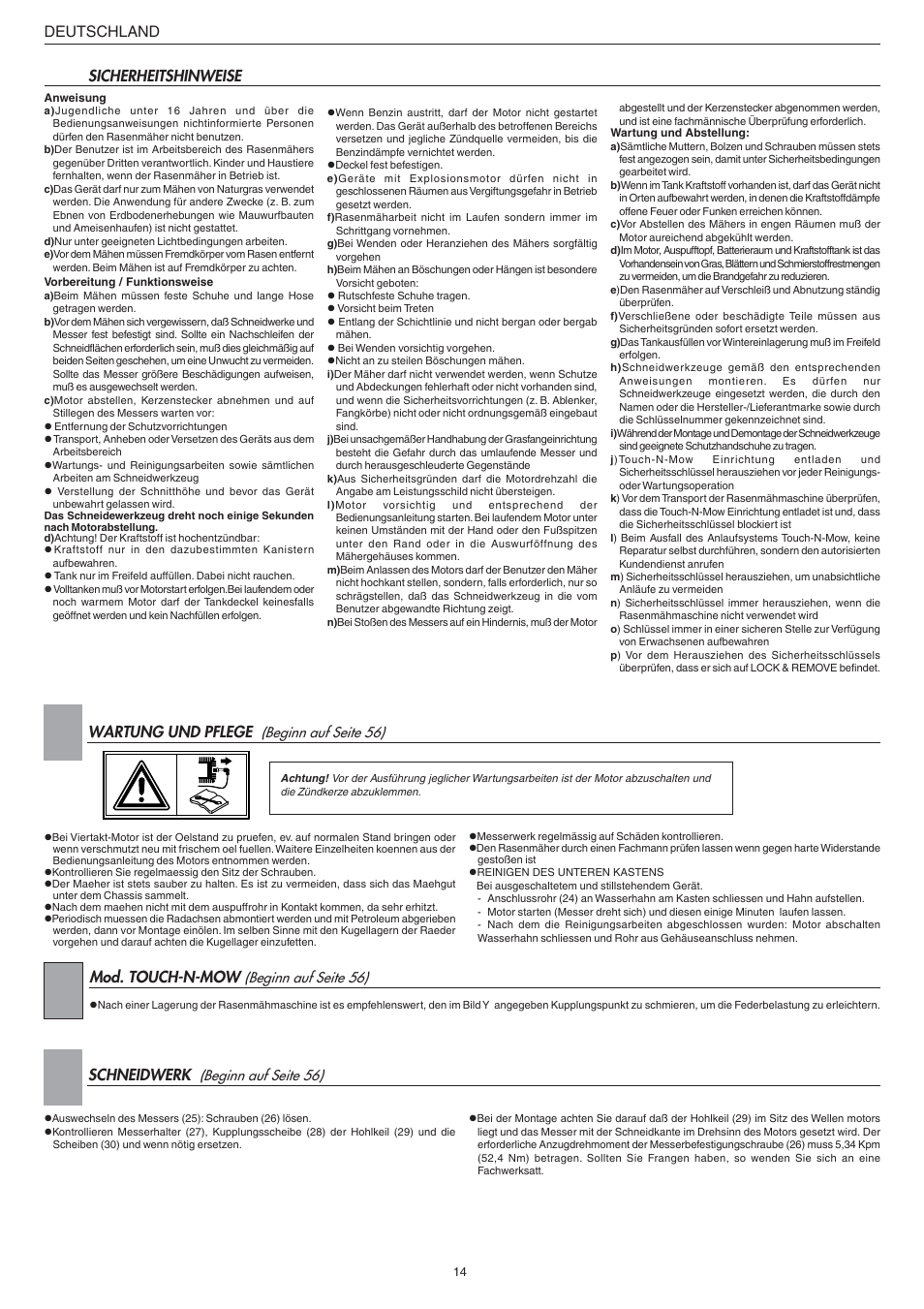 Jonsered LM2147CMD AUTO START User Manual | Page 15 / 61