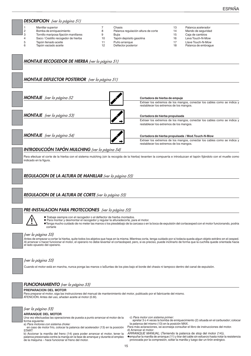 Jonsered LM2147CMD AUTO START User Manual | Page 16 / 61