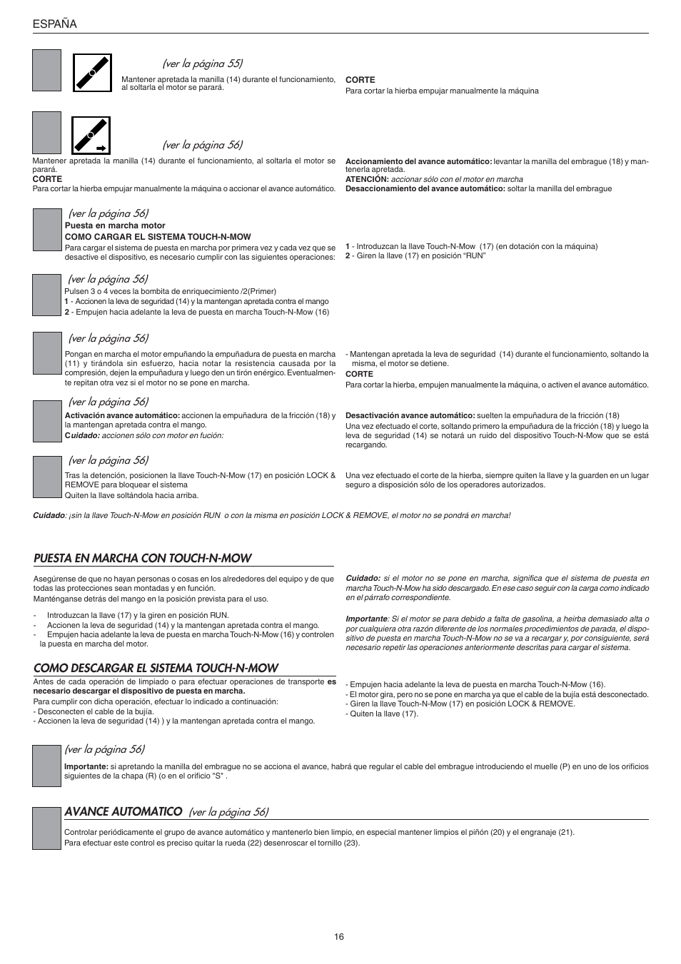 Jonsered LM2147CMD AUTO START User Manual | Page 17 / 61