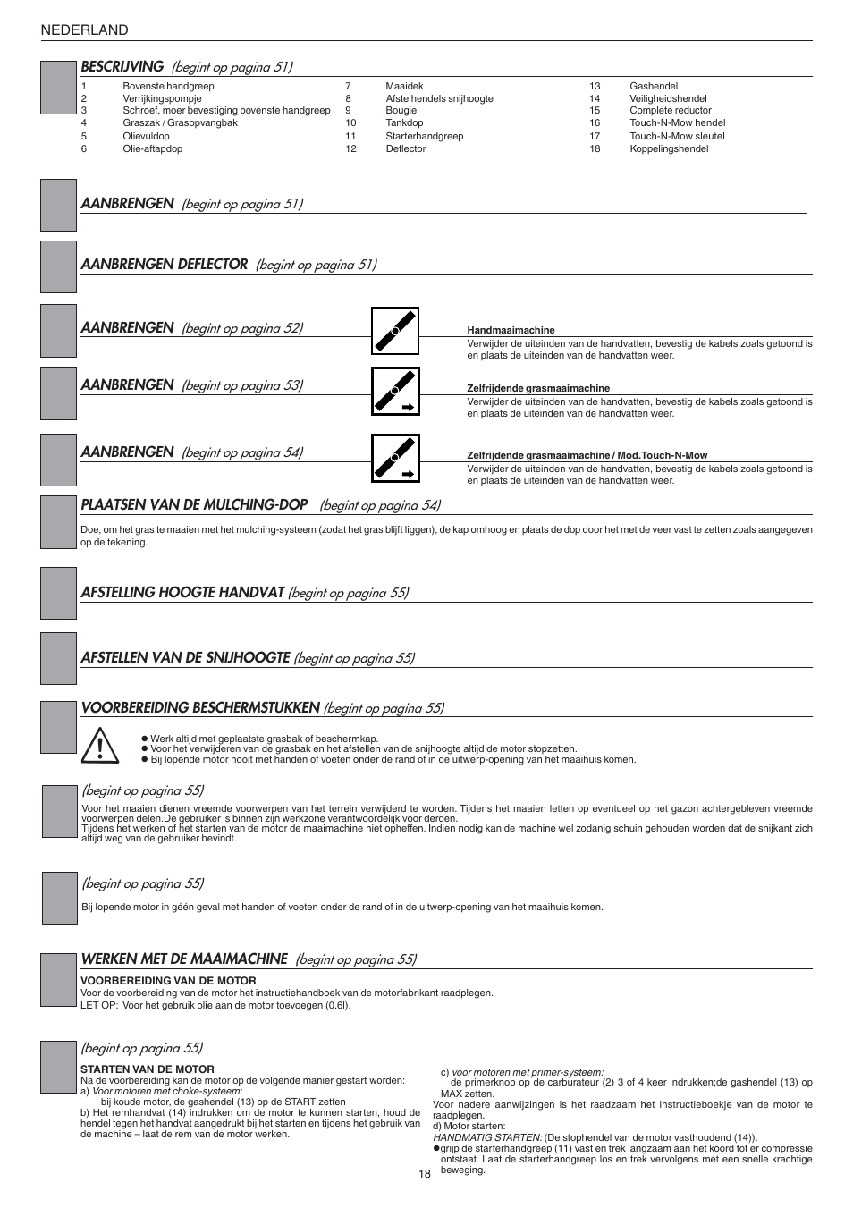 Jonsered LM2147CMD AUTO START User Manual | Page 19 / 61