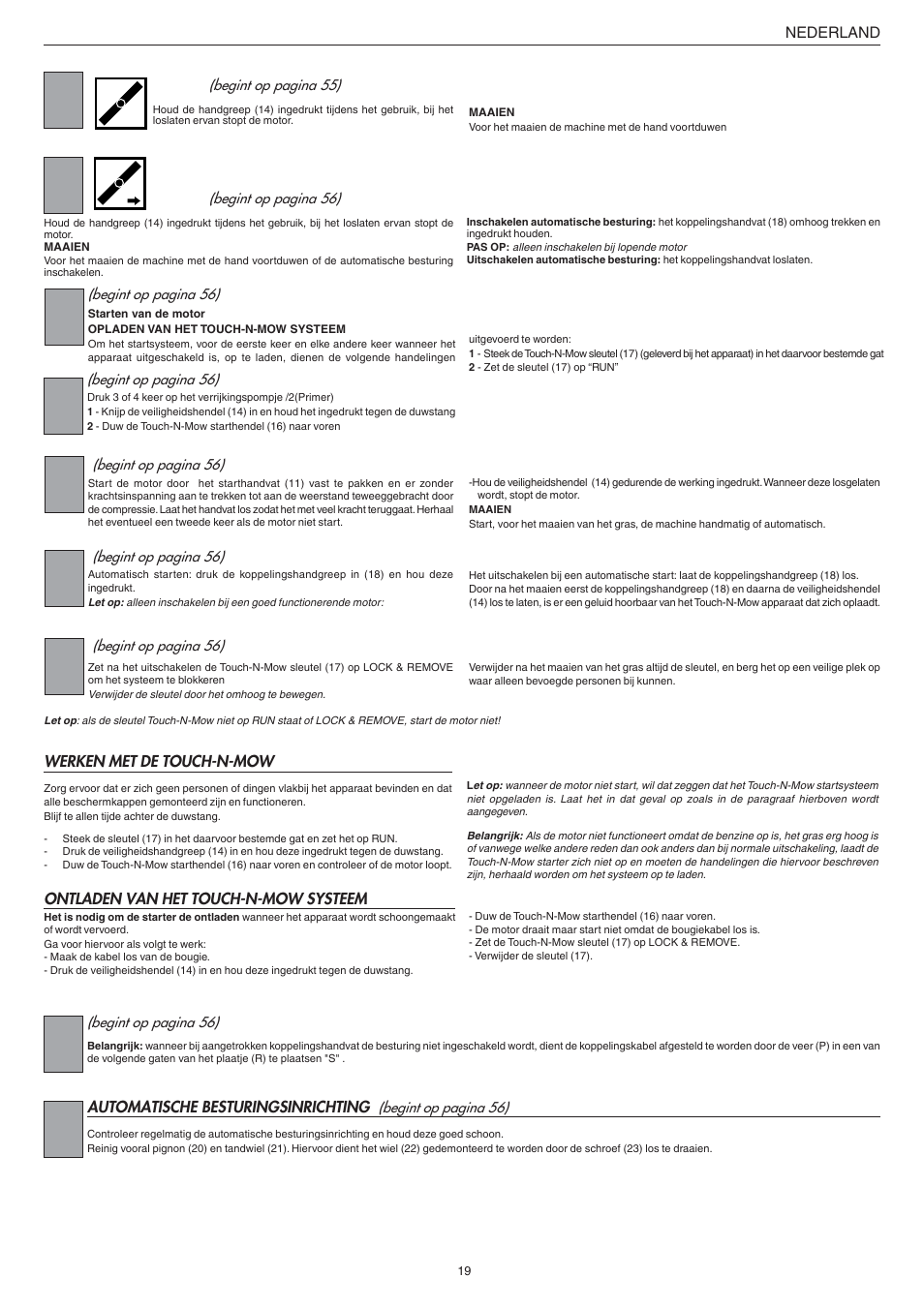 Jonsered LM2147CMD AUTO START User Manual | Page 20 / 61