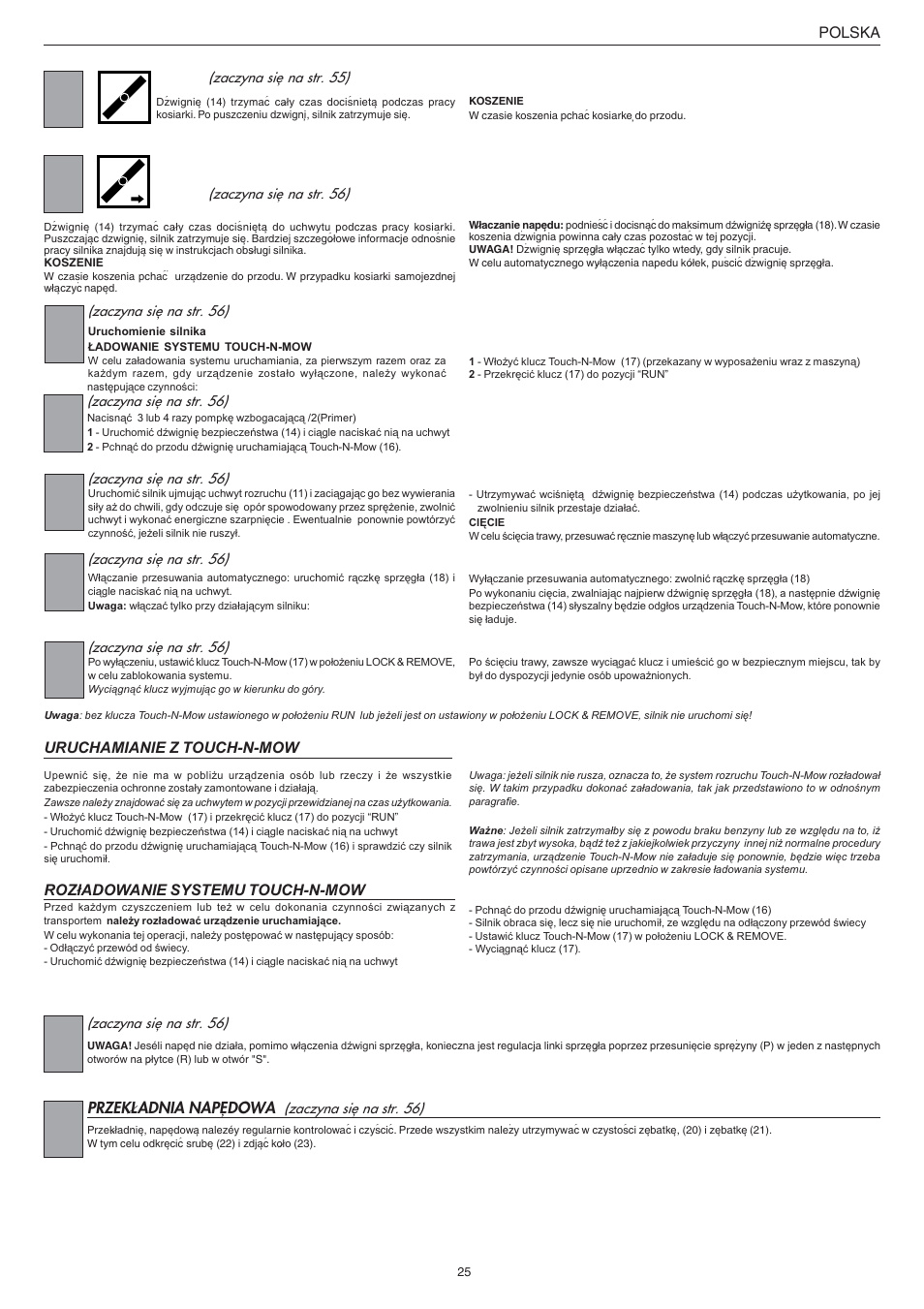 Jonsered LM2147CMD AUTO START User Manual | Page 26 / 61