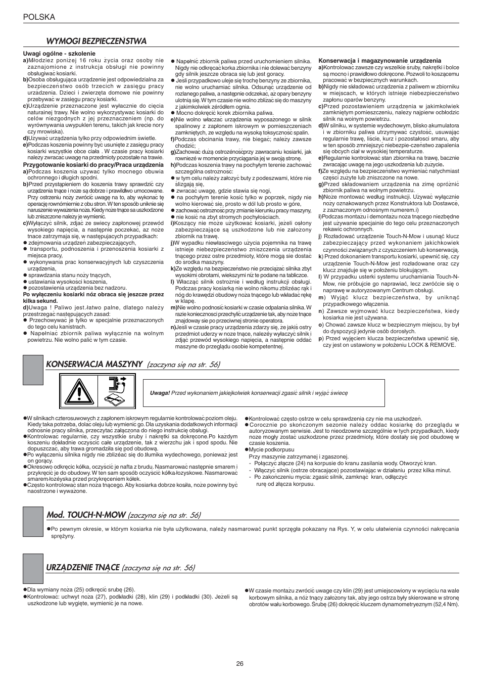 Jonsered LM2147CMD AUTO START User Manual | Page 27 / 61