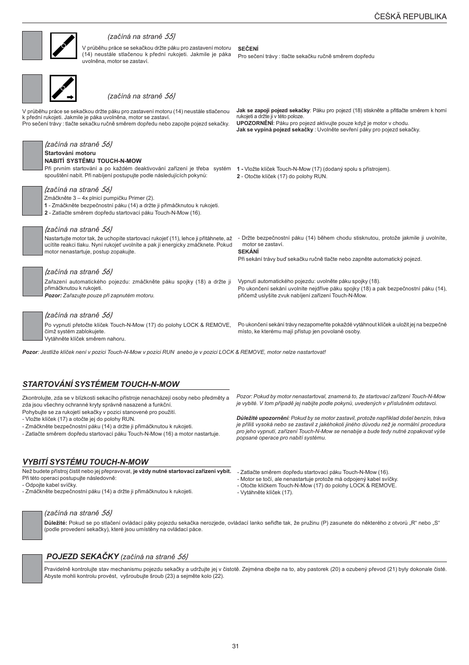 Jonsered LM2147CMD AUTO START User Manual | Page 32 / 61
