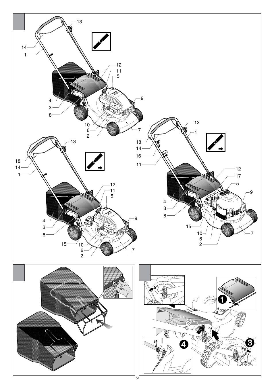 Jonsered LM2147CMD AUTO START User Manual | Page 52 / 61
