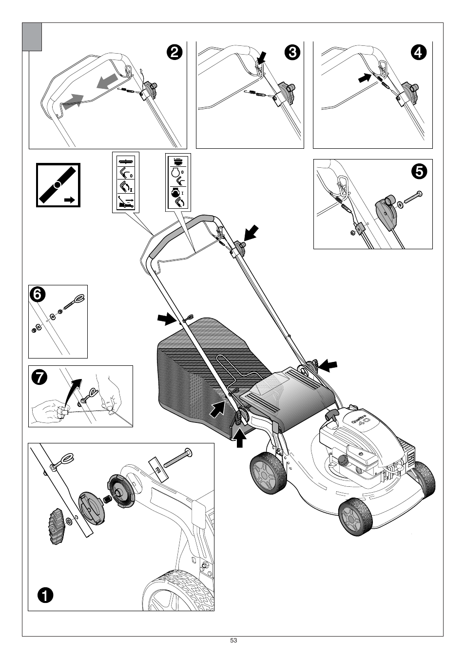 Jonsered LM2147CMD AUTO START User Manual | Page 54 / 61