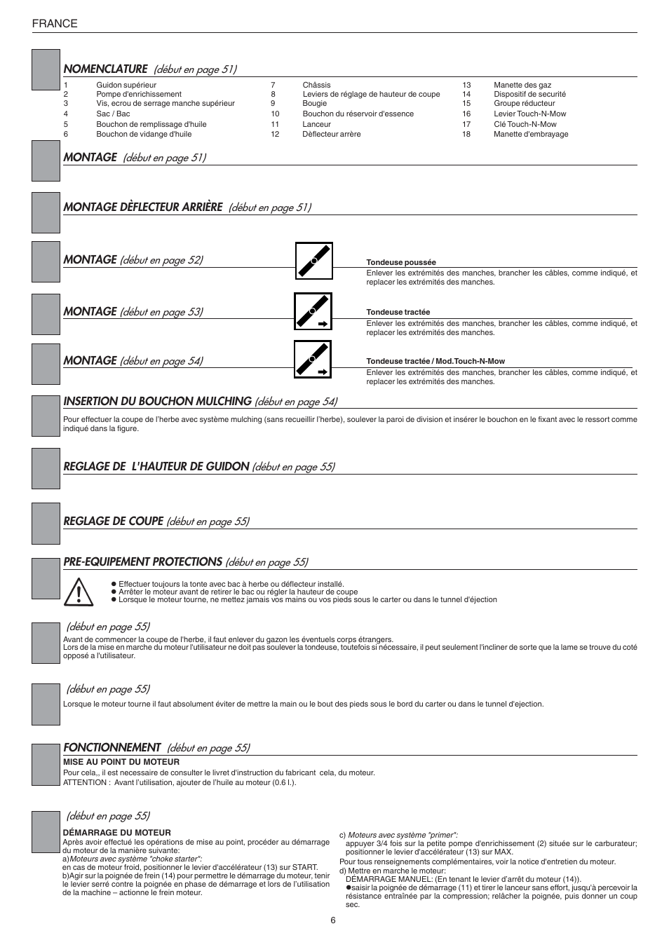 Jonsered LM2147CMD AUTO START User Manual | Page 7 / 61