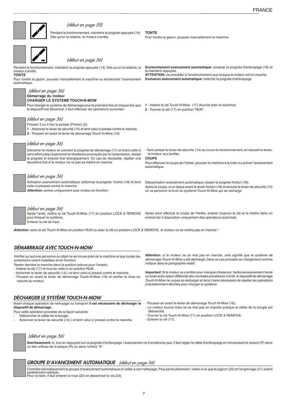 Jonsered LM2147CMD AUTO START User Manual | Page 8 / 61