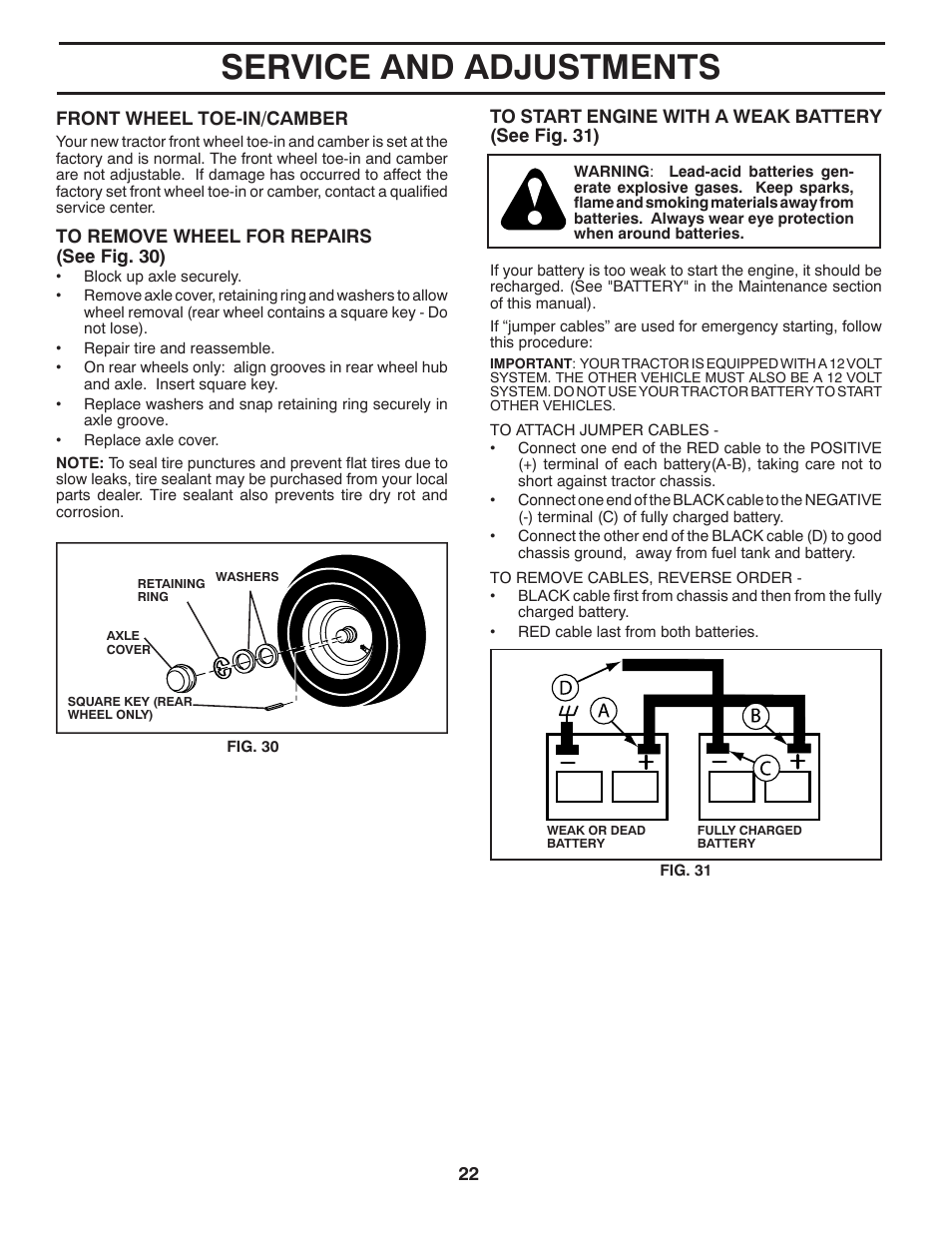 Service and adjustments | Jonsered LT2216 User Manual | Page 22 / 28
