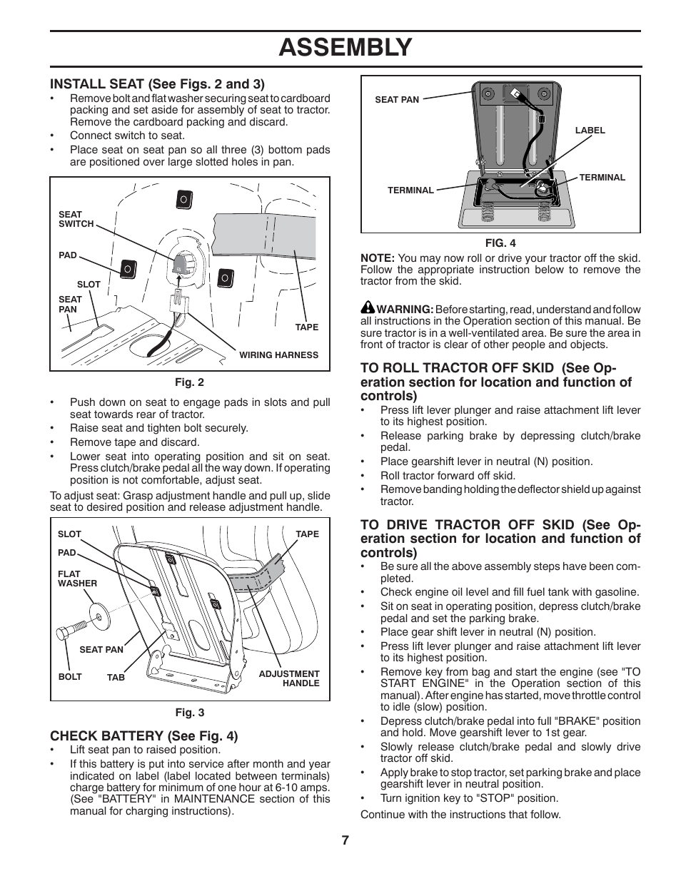 Assembly | Jonsered LT2216 User Manual | Page 7 / 28