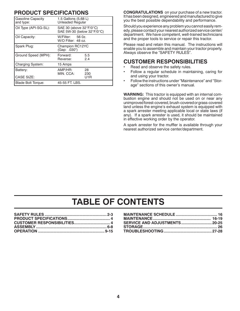 Jonsered LT2218A User Manual | Page 4 / 32