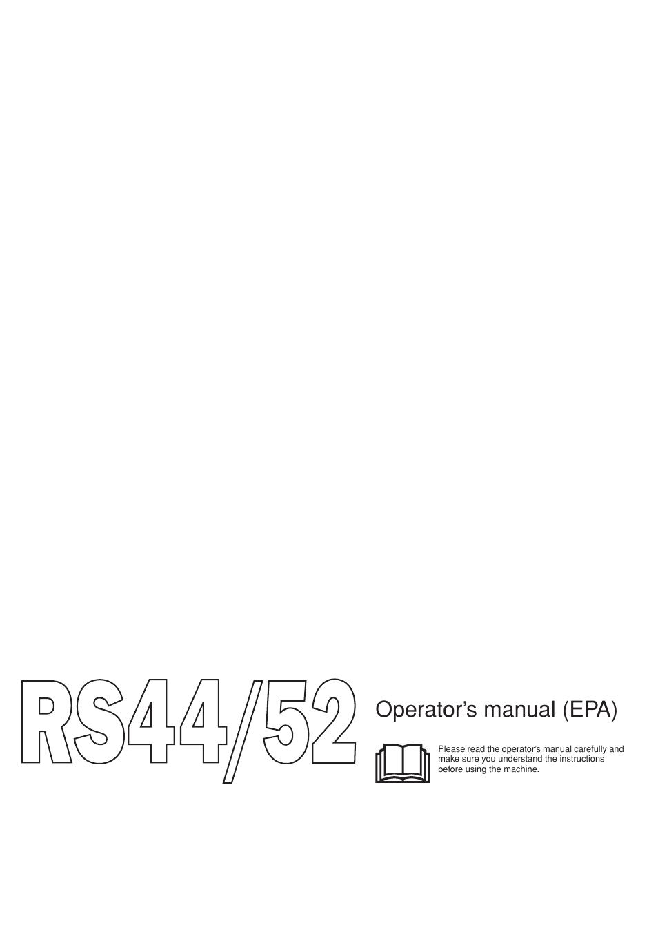 Jonsered RS52 User Manual | 36 pages