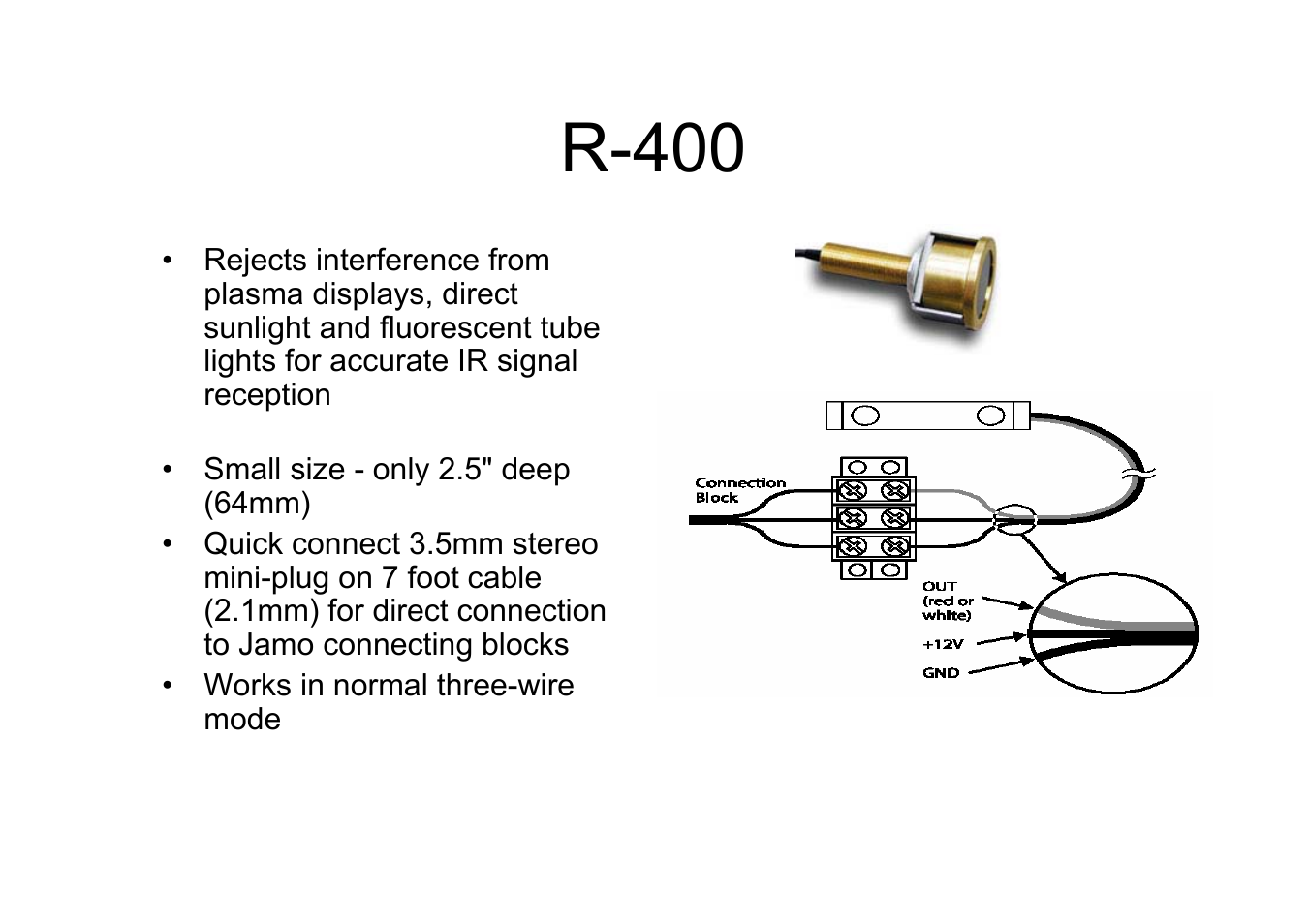 JAMO R-400 User Manual | 1 page