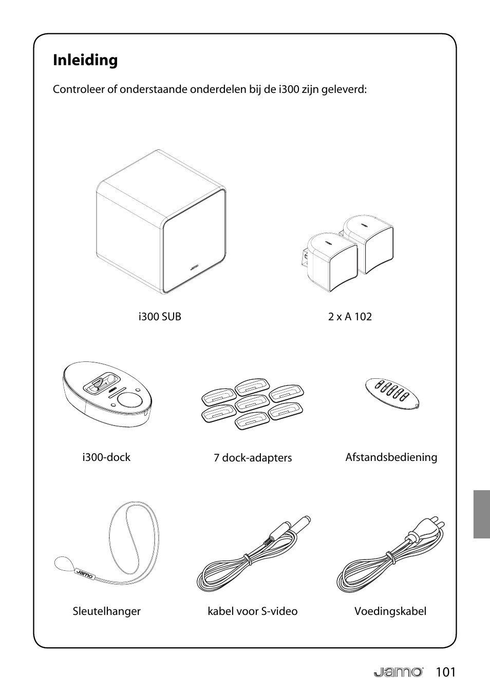 Inleiding | JAMO i Series I300 User Manual | Page 101 / 124