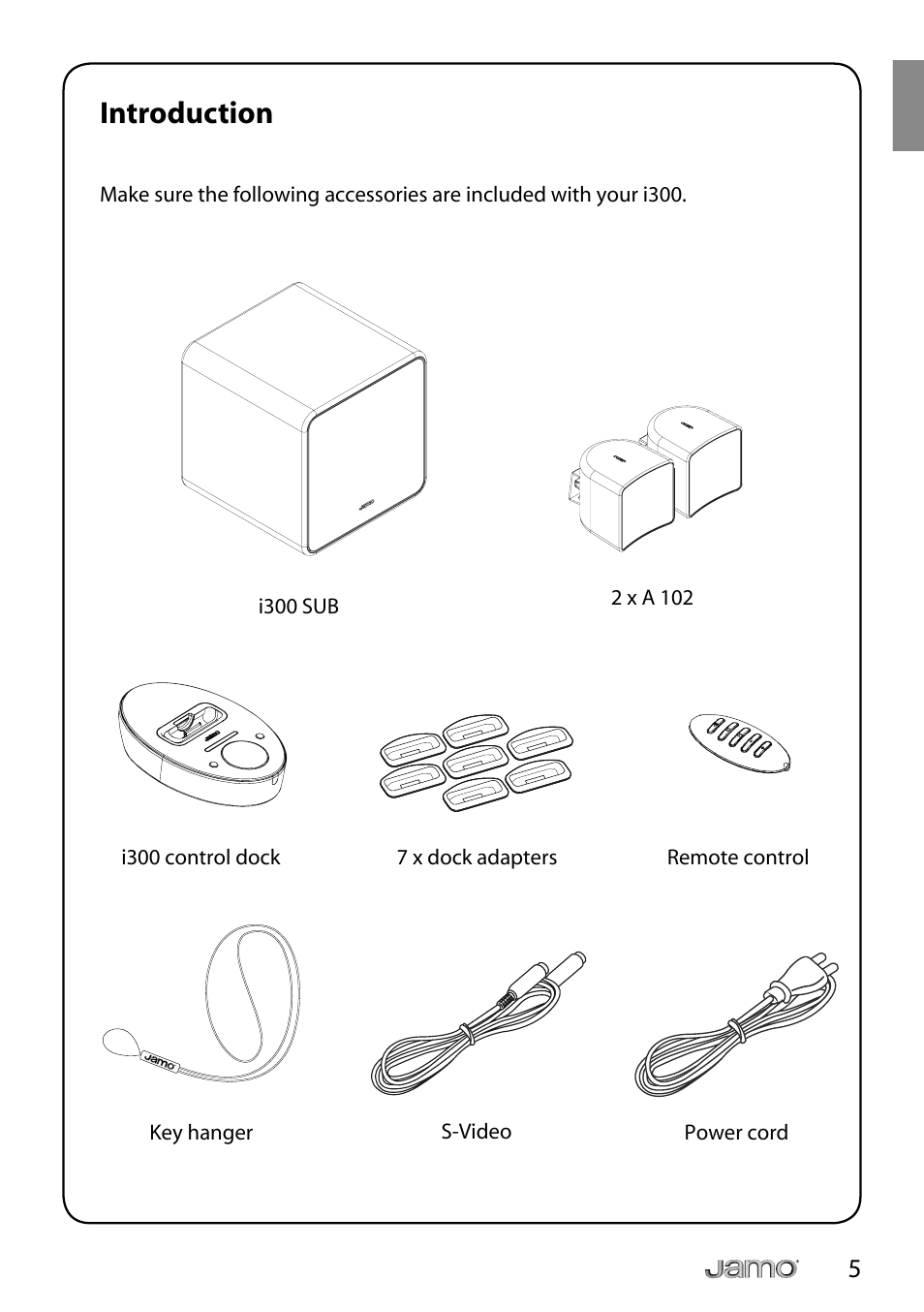 Introduction | JAMO i Series I300 User Manual | Page 5 / 124