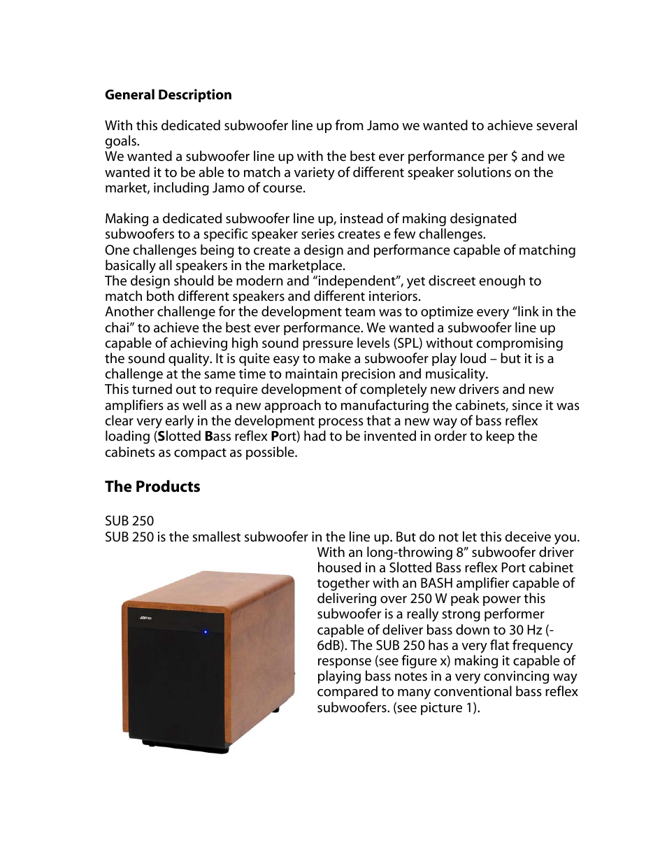 JAMO 250 User Manual | Page 2 / 9