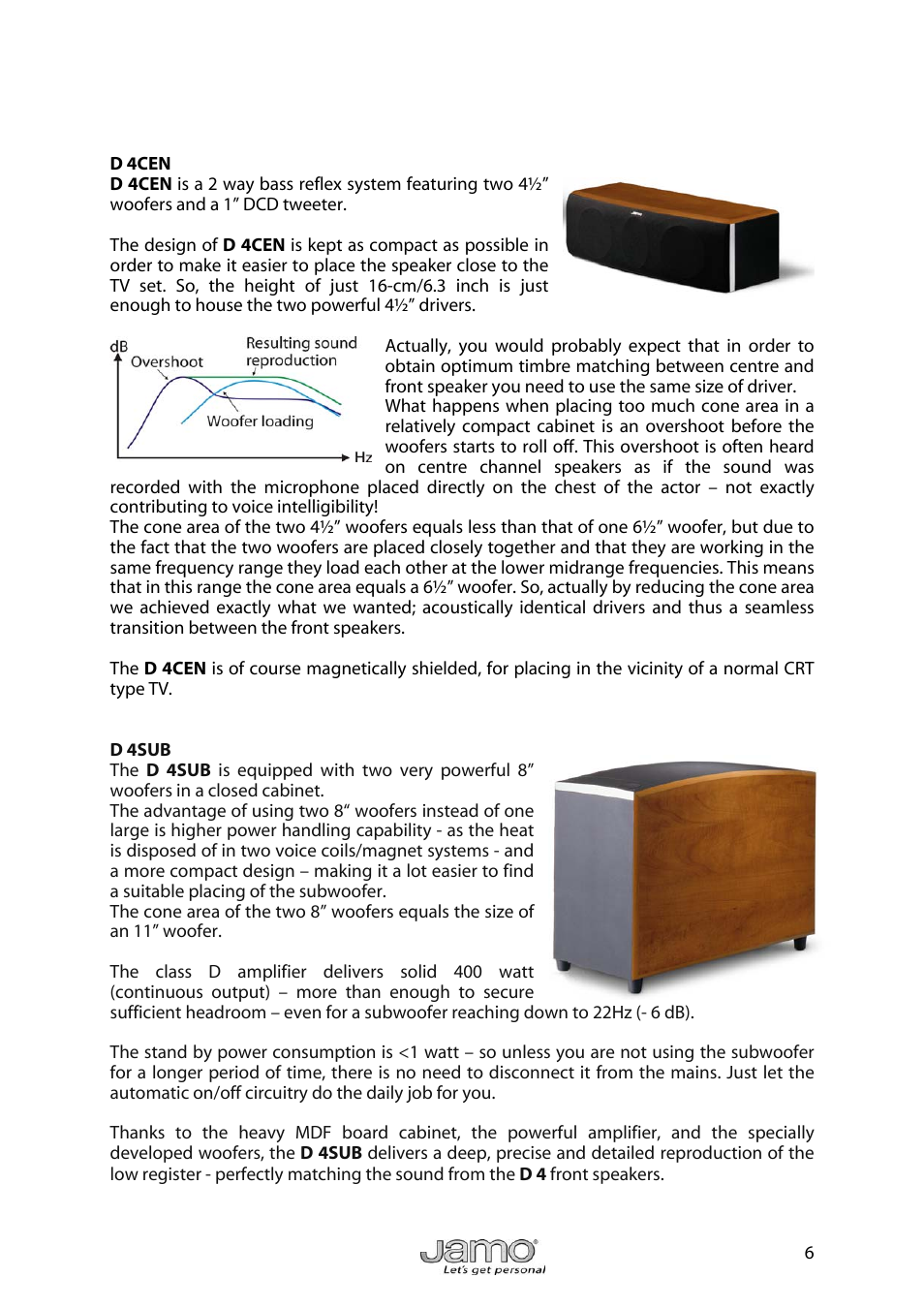 JAMO D 4 User Manual | Page 6 / 12