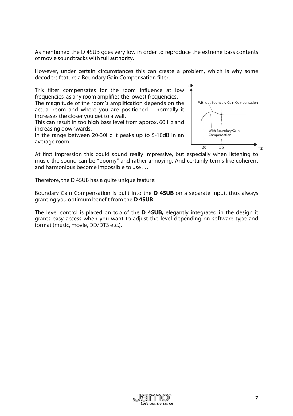 JAMO D 4 User Manual | Page 7 / 12