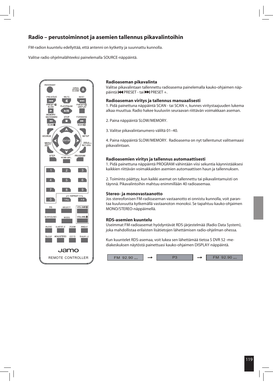 JAMO S 502 User Manual | Page 119 / 124