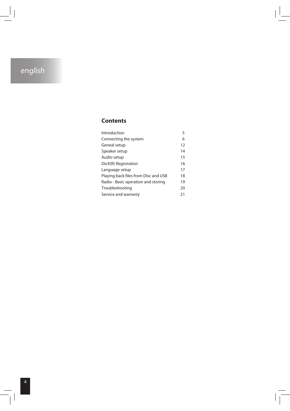 JAMO S 502 User Manual | Page 4 / 124