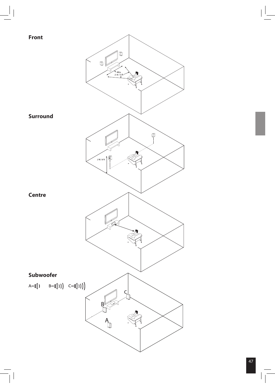 JAMO S 502 User Manual | Page 47 / 124