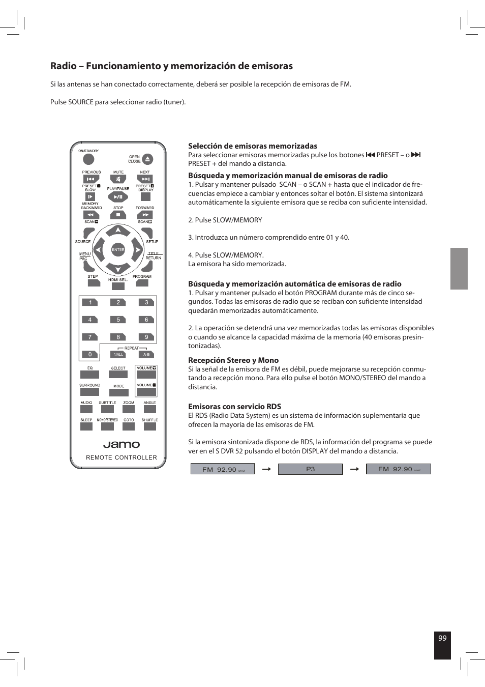 JAMO S 502 User Manual | Page 99 / 124