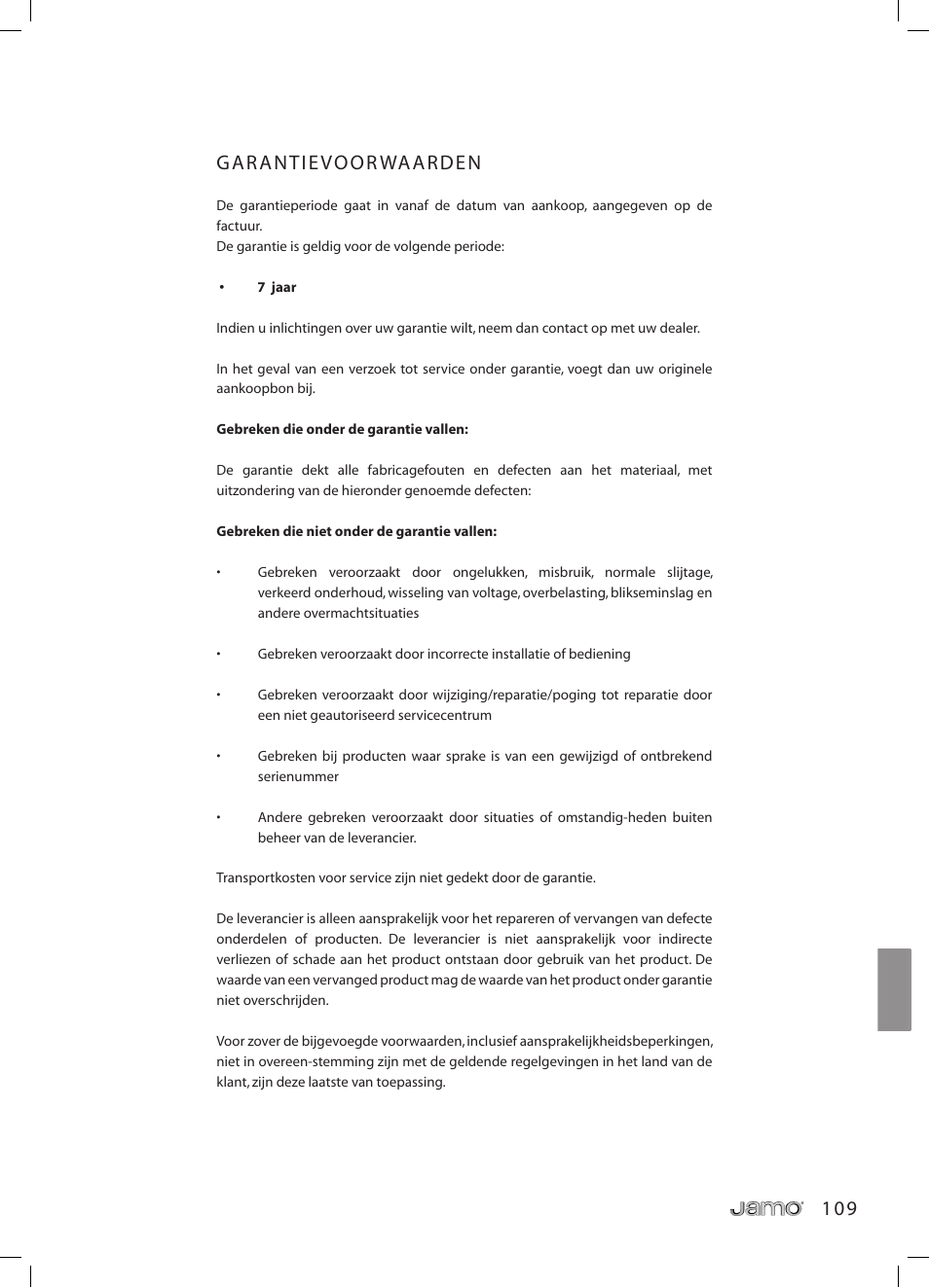 JAMO R 907 User Manual | Page 109 / 122
